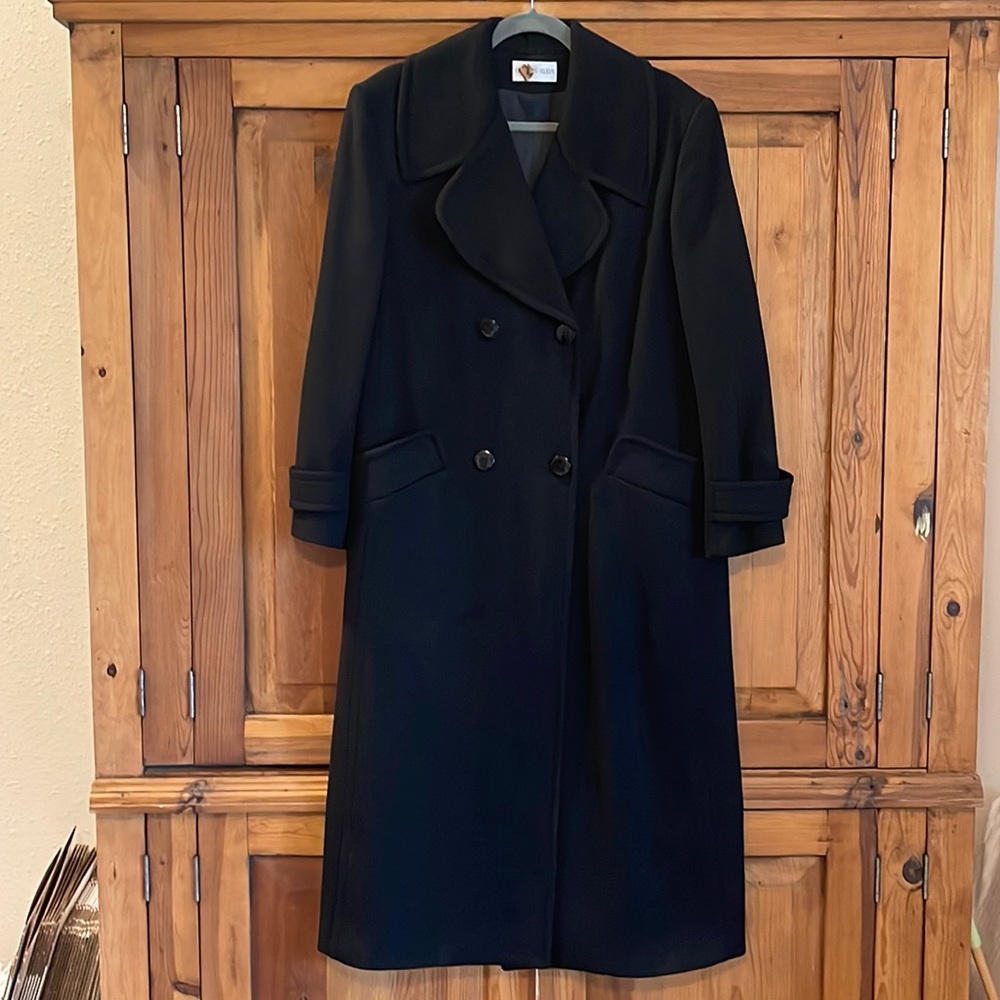 Charles Klein Double Breasted Maxi Coat “100% Wool” Sz. L